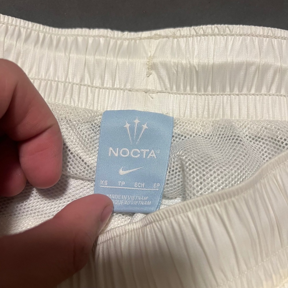 Nike x Nocta Men's Sail White Woven Track Pants Size XS Golf Windbreaker - Picture 3 of 13